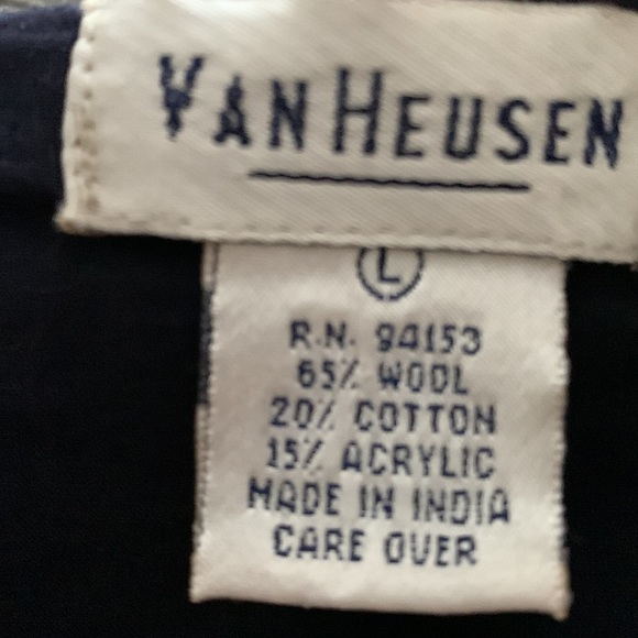 Van Heusen Vintage 90s Embroidered Wool Paisley And Floral Button Front Vest - Picture 7 of 7